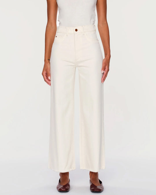 Hepburn Wide Leg Ankle Vintage Eggshell