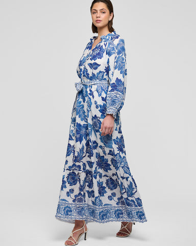 Idania Dress Blossoming Blue