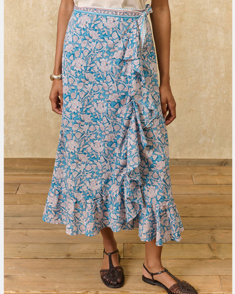 Imelda Skirt Blue Mountain Avens - shopatstocks