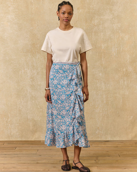Imelda Skirt Blue Mountain Avens - shopatstocks