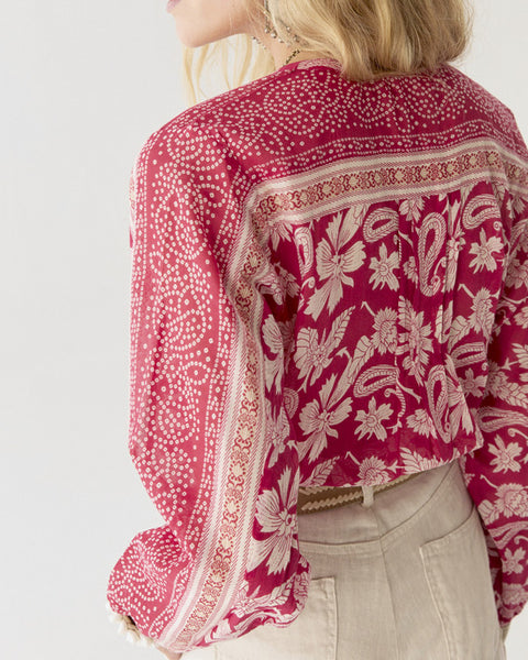 Ines Blouse Bora Bora Tabasco