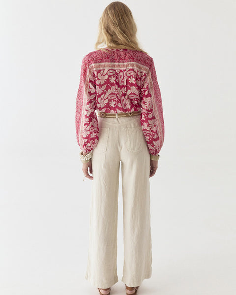 Ines Blouse Bora Bora Tabasco