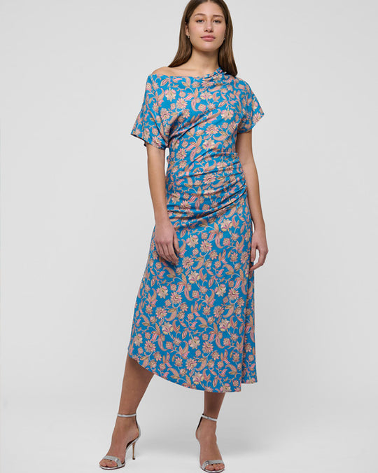 Jacinta Dress Paisley Ocean