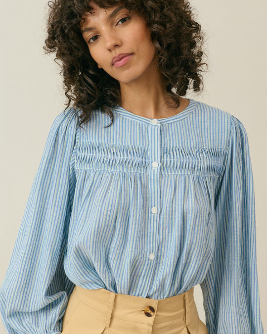 Jally Shirt Blue Parasol Stripes