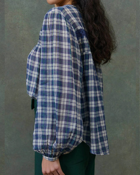 Jally Shirt in Blue Chilly Checks