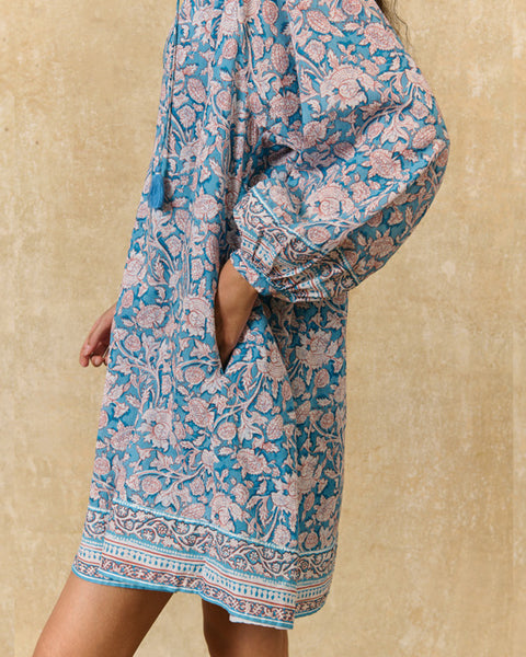 Janice Dress Blue Mountains Avens - shopatstocks