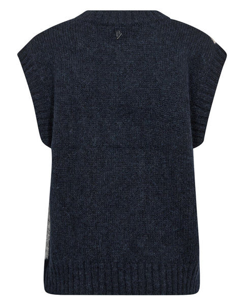 Jennine Knit Vest Salute Navy