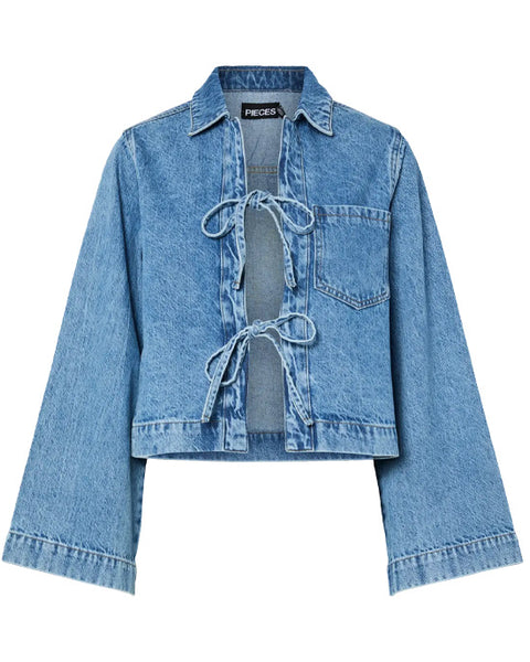 Juliet Tie Front Denim Shirt