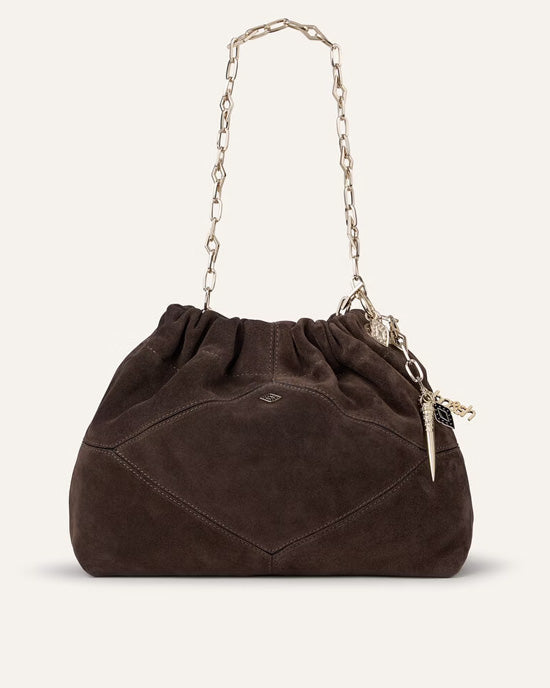 Mini June Suede Bag Chocolate