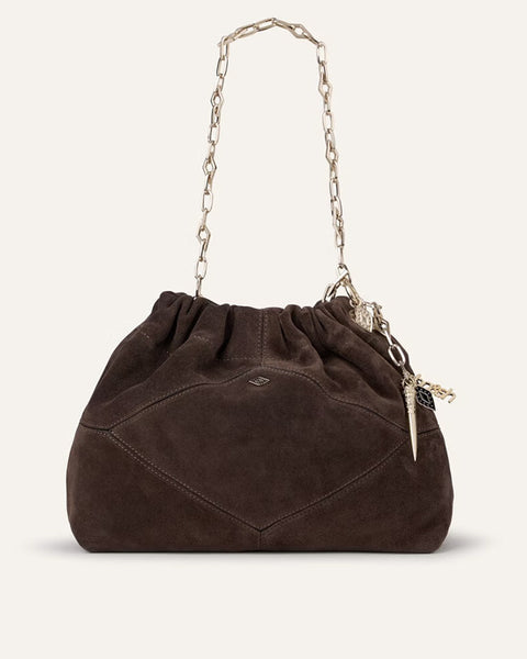 Mini June Suede Bag Chocolate