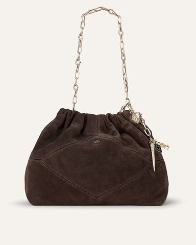 Mini June Suede Bag Chocolate