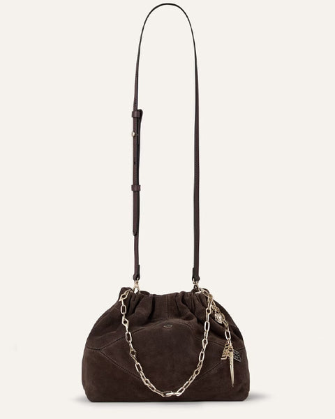 Mini June Suede Bag Chocolate