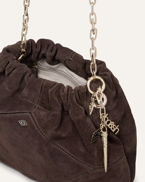 Mini June Suede Bag Chocolate