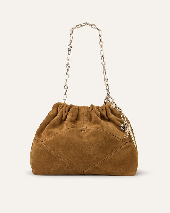 Mini June Suede Bag Cognac