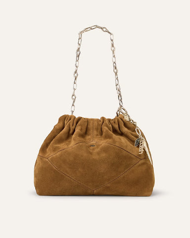 Mini June Suede Bag Cognac