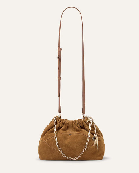 Mini June Suede Bag Cognac