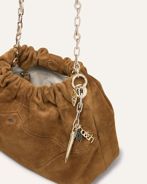 Mini June Suede Bag Cognac
