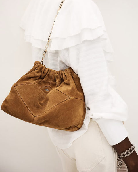Mini June Suede Bag Cognac