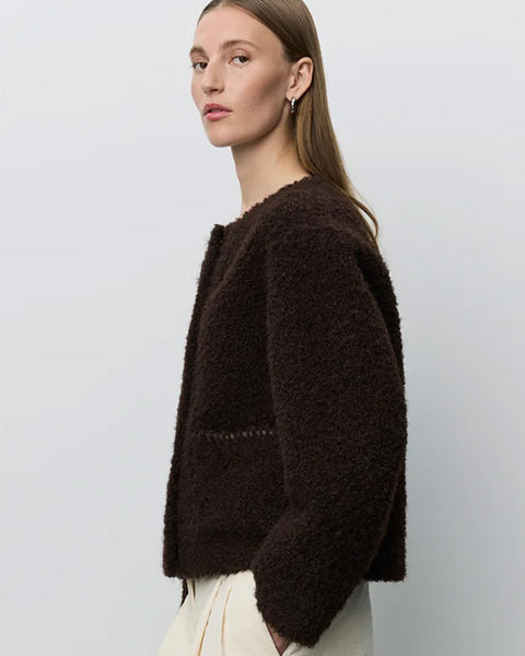 Juno Fur Jacket Intense Brown