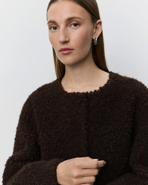 Juno Fur Jacket Intense Brown