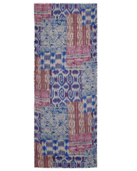 Ikat Dream wool scarf