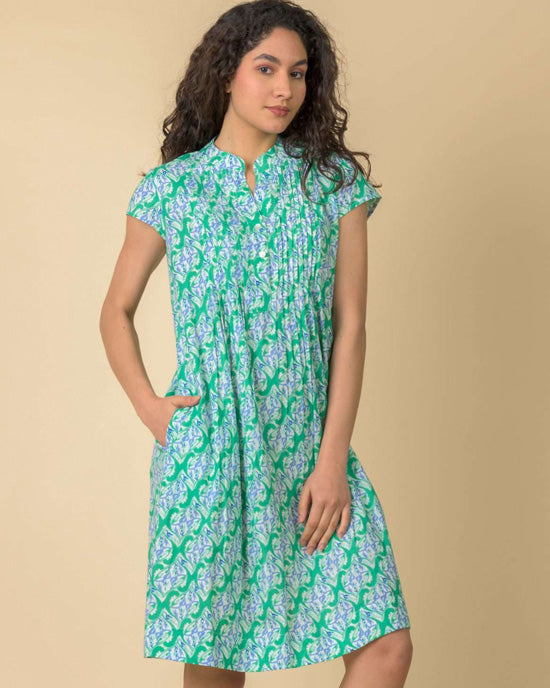 Lacey Dress Carnation Green - shopatstocks