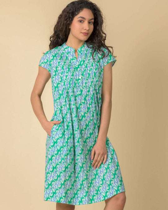 Lacey Dress Carnation Green