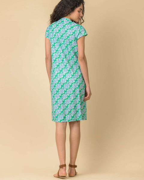 Lacey Dress Carnation Green - shopatstocks