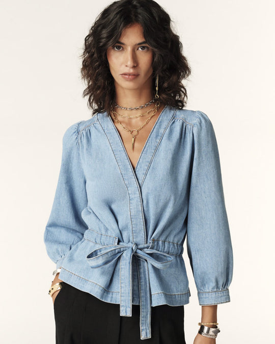 Lavina Denim Top