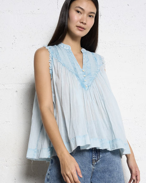 Lenny Blouse Sky Blue - shopatstocks