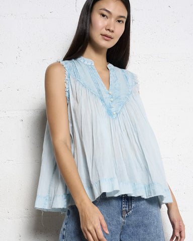 Lenny Blouse Sky Blue - shopatstocks