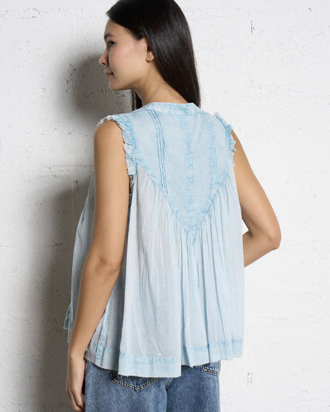 Lenny Blouse Sky Blue - shopatstocks