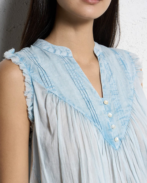 Lenny Blouse Sky Blue - shopatstocks