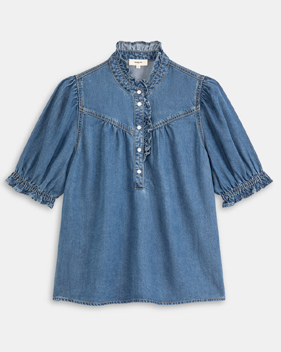 Louise Blouse Blue Denim