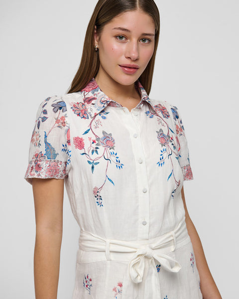 Lunadea Dress Grand Chintz Cream - shopatstocks
