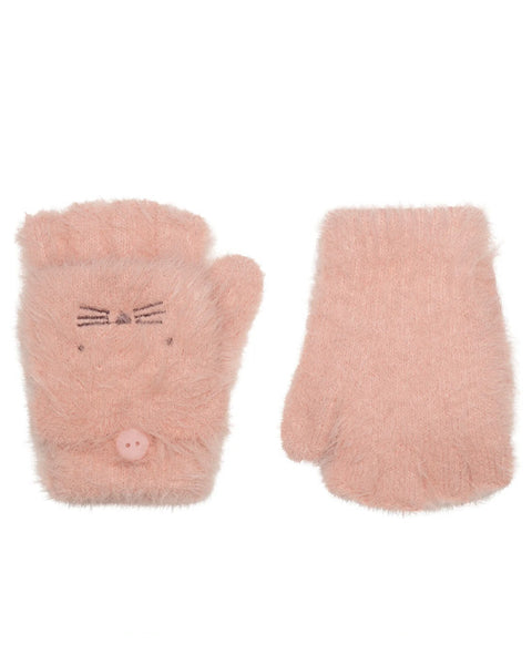 Clara Cat Fluffy Gloves 3-6 Years