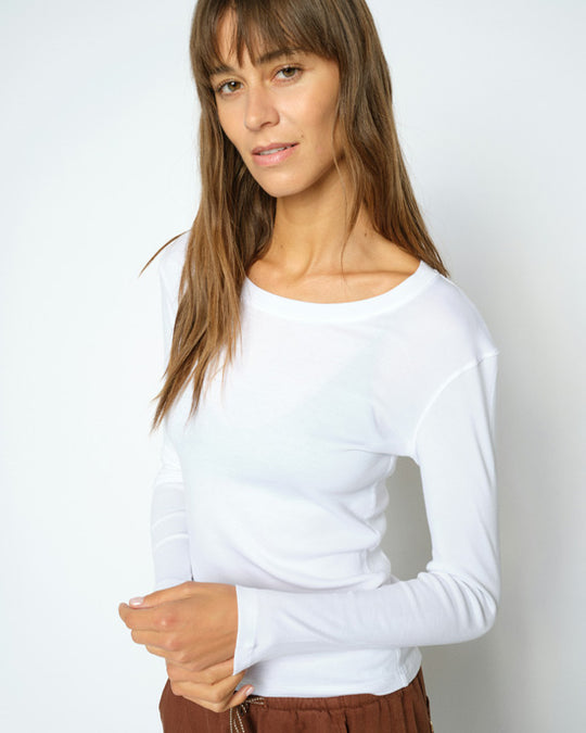 Mali O-LS Tee White