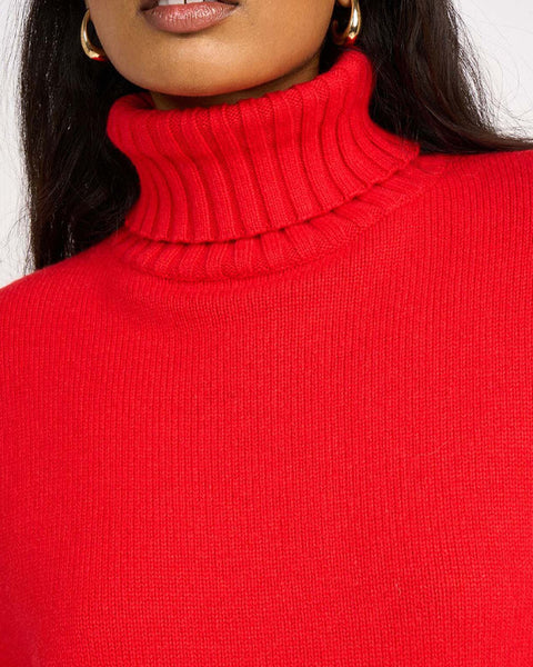 Maloli Roll Neck Red