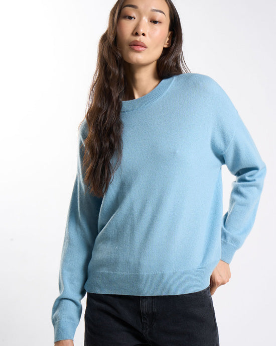 Mapoupette Cashmere Crew Jumper Sky
