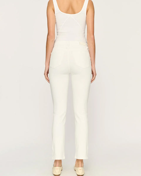 Mara Straight Ankle Jeans White