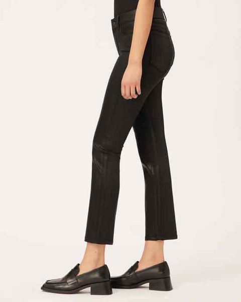 Mara Straight Mid Rise Instasculpt Ankle Black Coated