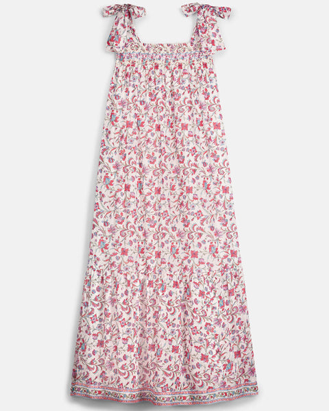Marcelette Dress Cream Floral Haven - shopatstocks