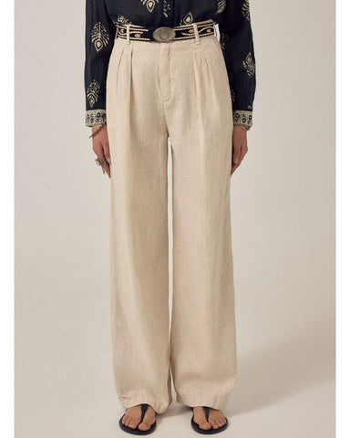 Marina Linen Pant Sand - shopatstocks