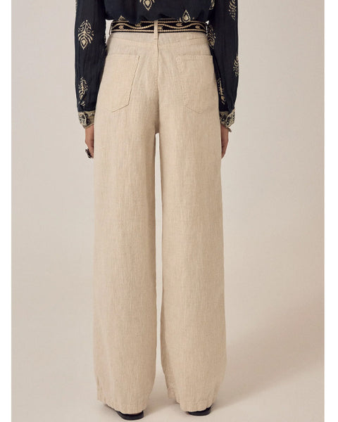 Marina Linen Pant Sand - shopatstocks