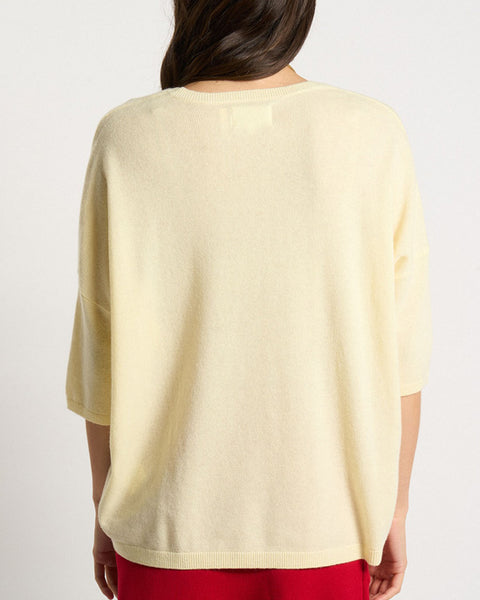 Martinettie V-neck Jumper Vanilla - shopatstocks