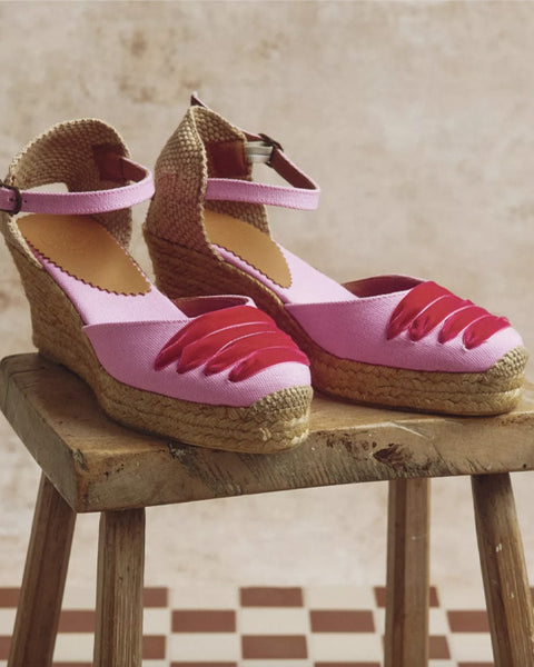 Mary Jane Dali Espadrille Pink Peony - shopatstocks