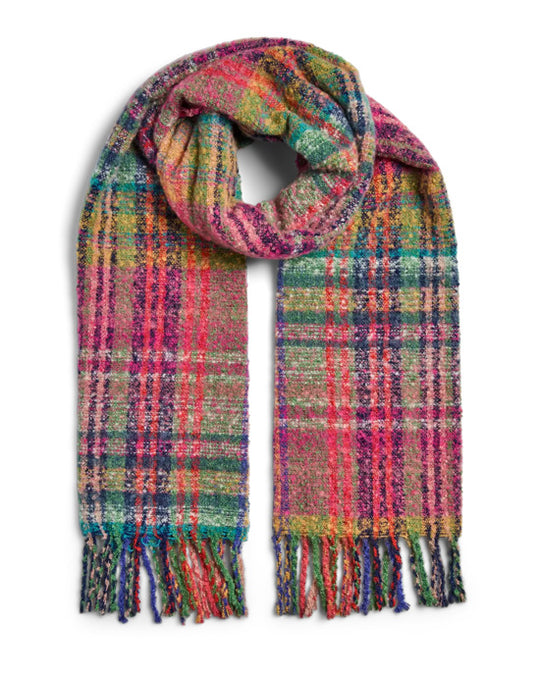 Melina Long Scarf Skipper Blue Check