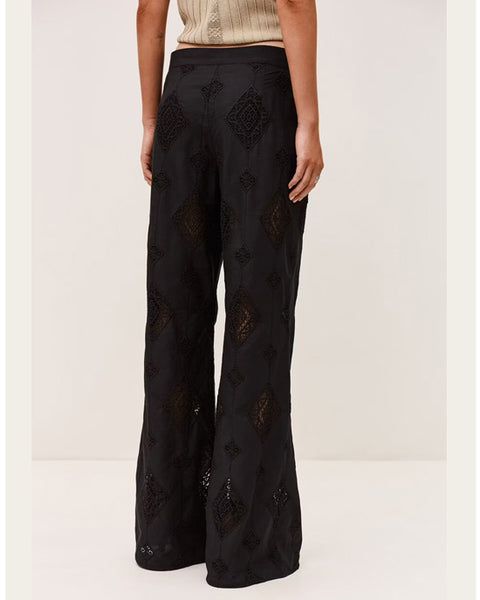 Mike Broderie anglais Pants Black - shopatstocks