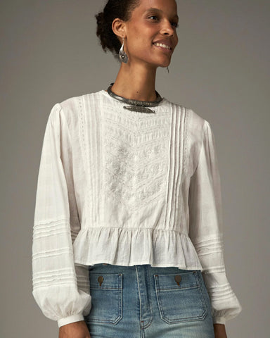 Mildred Blouse Victoriana Bone