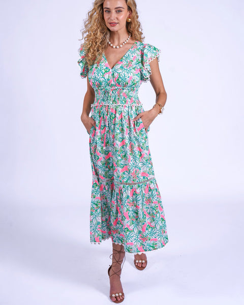 Misha Dress Pink Parrot - shopatstocks